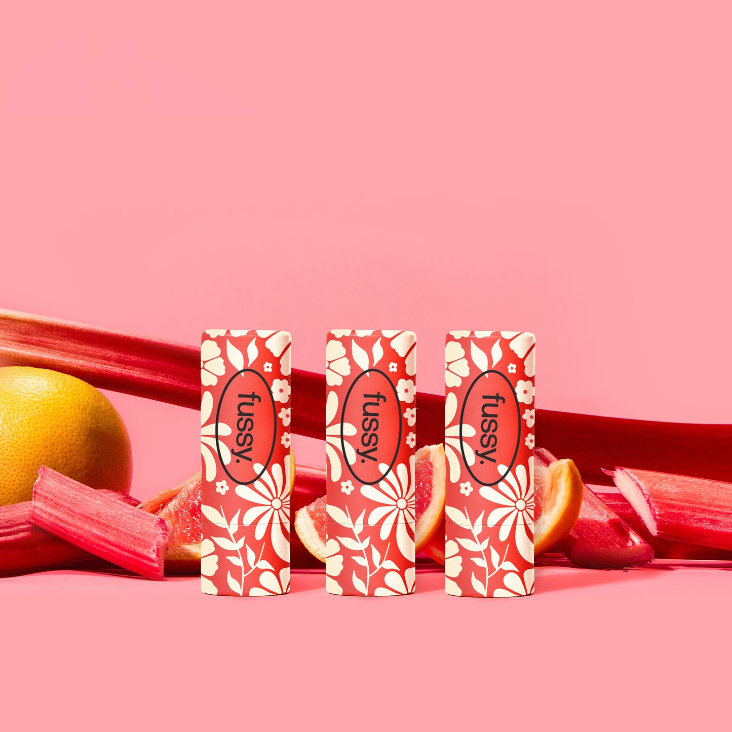 Rhubarb & Grapefruit Mini Trioset